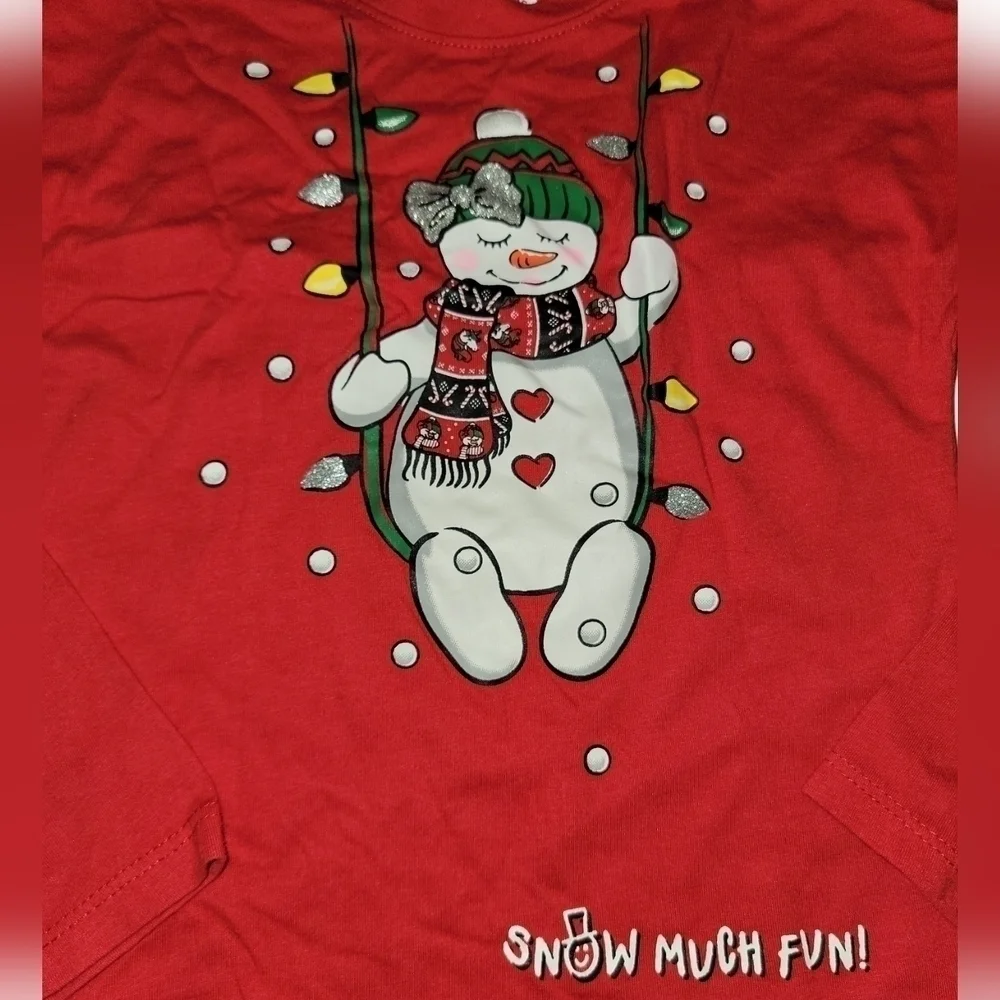 5/$25 Holiday Time size XS Christmas themed long sleeve shirt